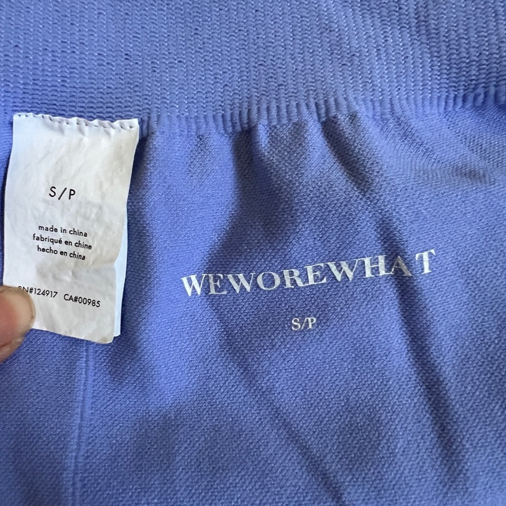 WeWoreWhat Periwinkle Blue Ribbed Onesie sz Small - Picture 7 of 8